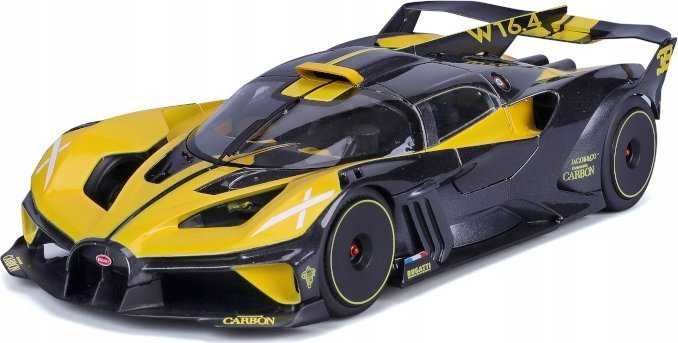 Bburago Bburago Bugatti Bolide, modelis vehicle (yellow/juodas)