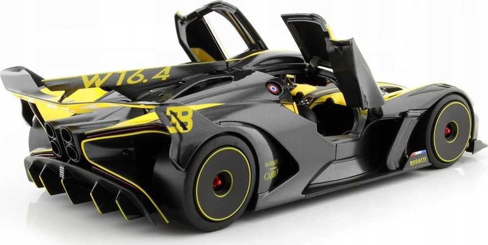 Bburago Bburago Bugatti Bolide, modelis vehicle (yellow/juodas)