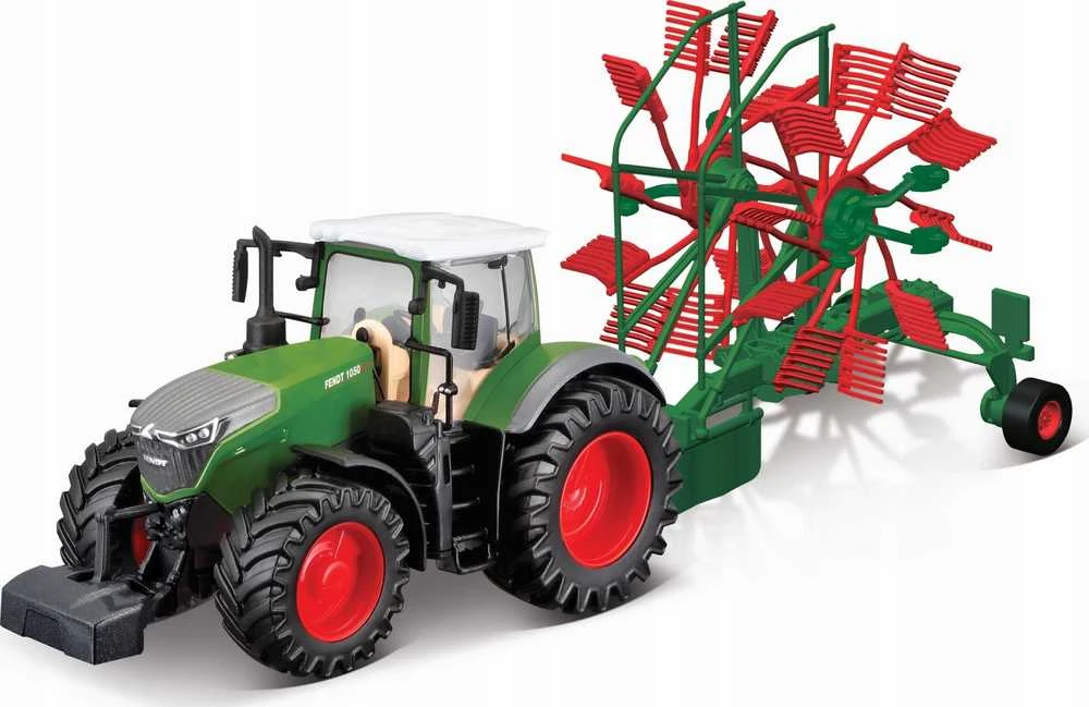 Bburago BBU Fendt 1050 Vario su sūkurine grėbliu 10cm 31665