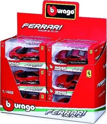 Bburago 1:43 Automobilis Ferrari, asorti.