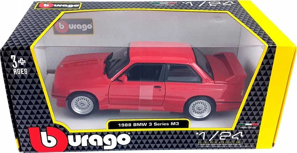 BBURAGO 1:24 Automodelis 1988 BMW 3 serijos M3, 18-21100 RD