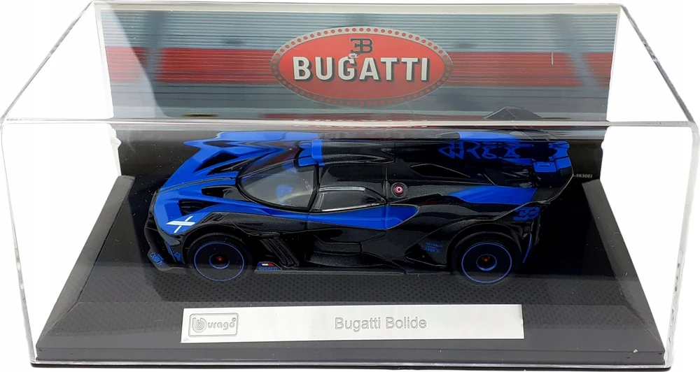 Bburago Bugatti Bolide juodas-mėlynas BBURAGO