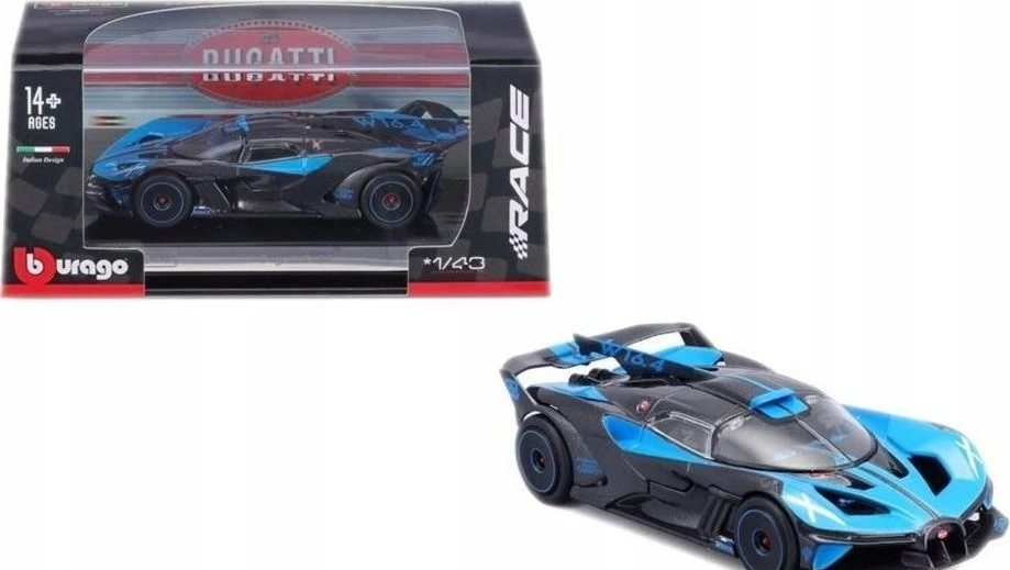 Bburago Bugatti Bolide juodas-mėlynas BBURAGO
