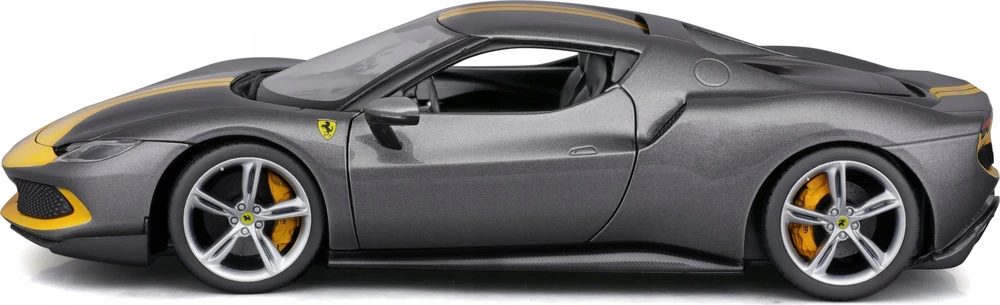 Bburago Ferrari 296 GTB Assetto Pilkas/Geltona 1:18 BBURAGO