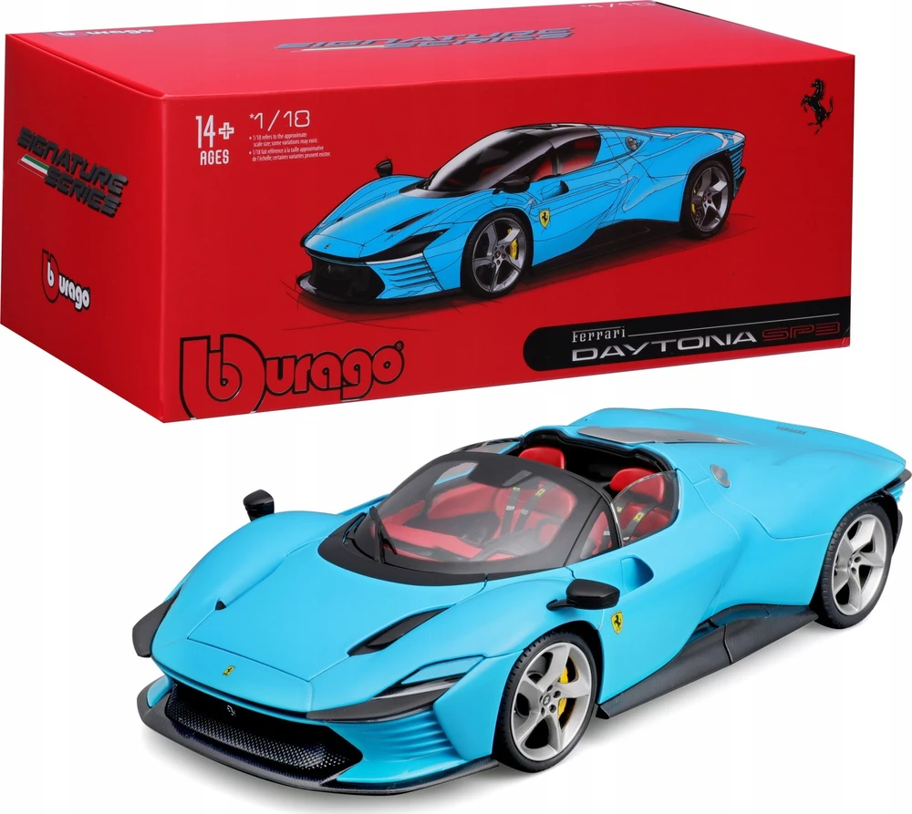 Bburago Ferrari Daytona SP3 Mėlyna 1:18 BBURAGO