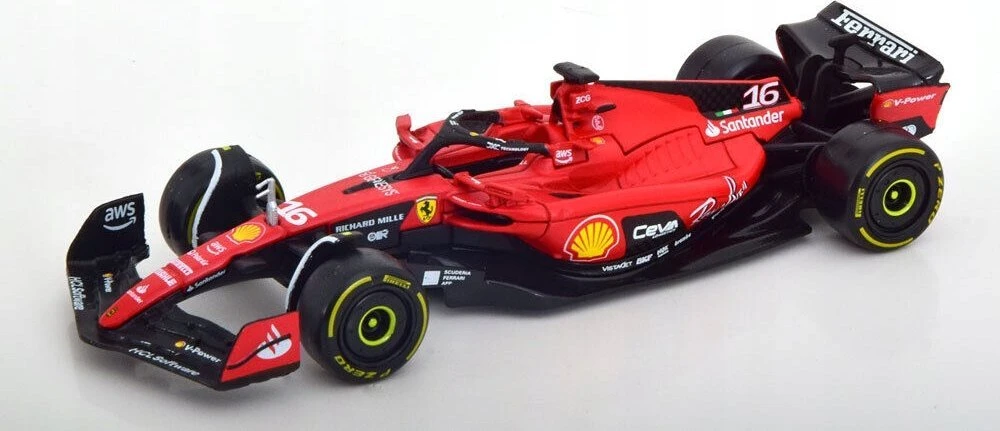 Bburago Ferrari Racing 2023 Sezonas Nr. 16 Leclerc BBURAGO