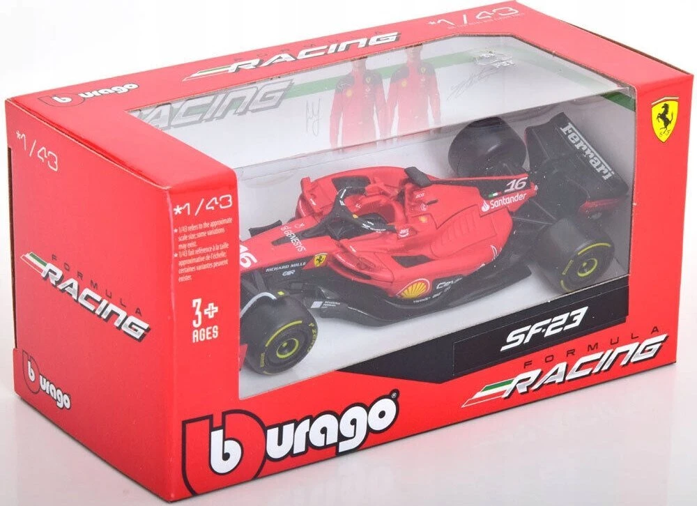 Bburago Ferrari Racing 2023 Sezonas Nr. 16 Leclerc BBURAGO