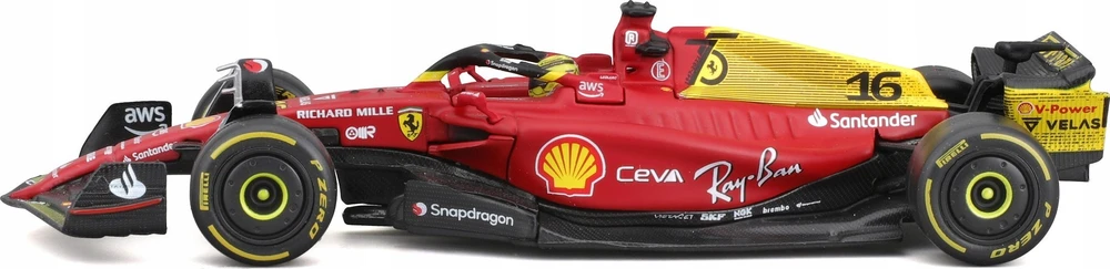 Bburago Ferrari Racing F1-75 Italijos GP 2022 #16 BBURAGO