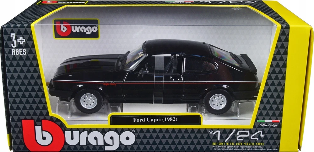 Bburago BBU 1:24 Ford Capri 1982 juodas 21093BK 14316