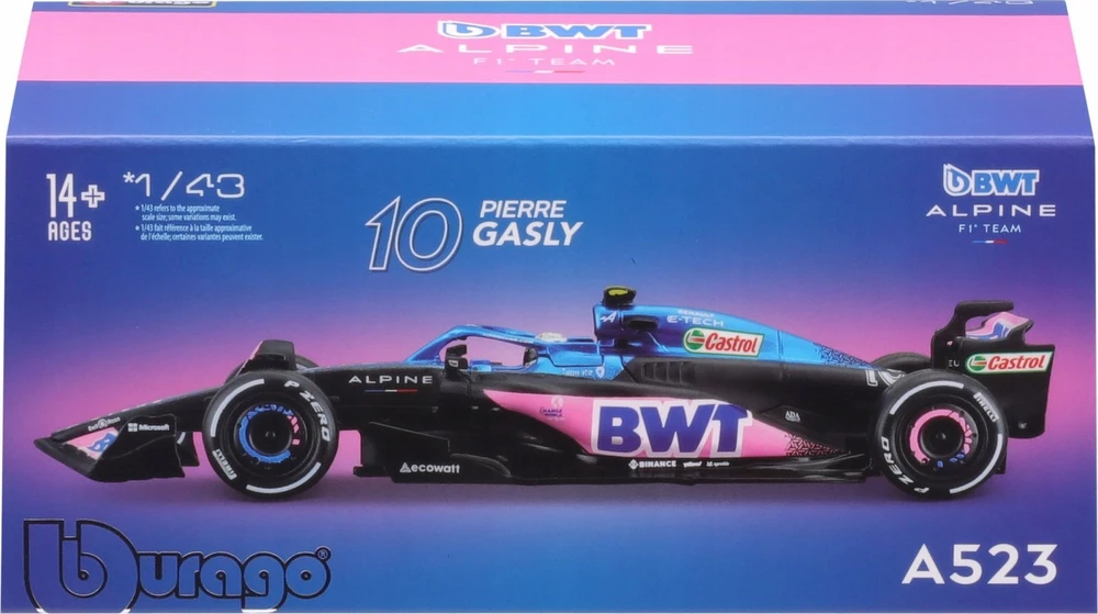 Bburago Race BWT Alpine F1 Team A523 #10 1:43 BBURAGO