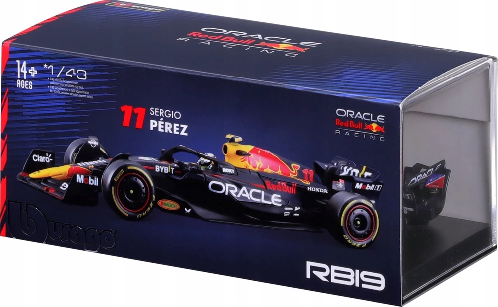 Bburago Race Oracle Raudona Bull Racing RB19 2023 #11 BBURAGO