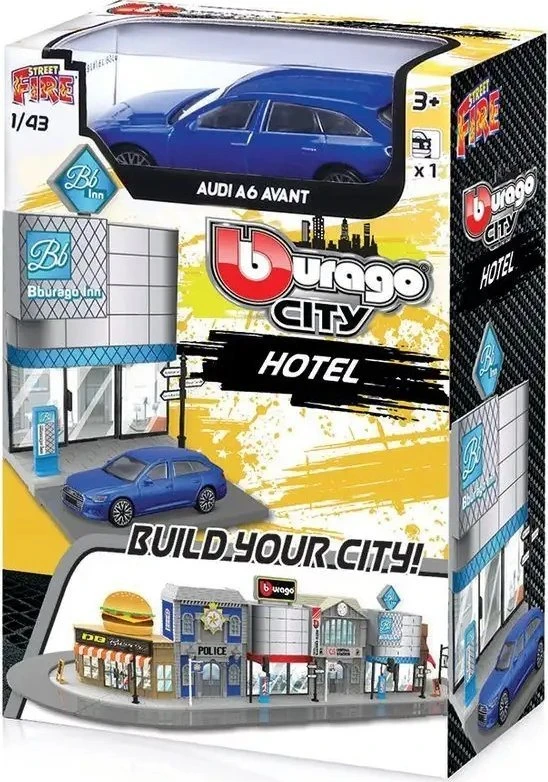 Bburago gatvės gaisrinės miesto viešbutis 1:43 BBURAGO