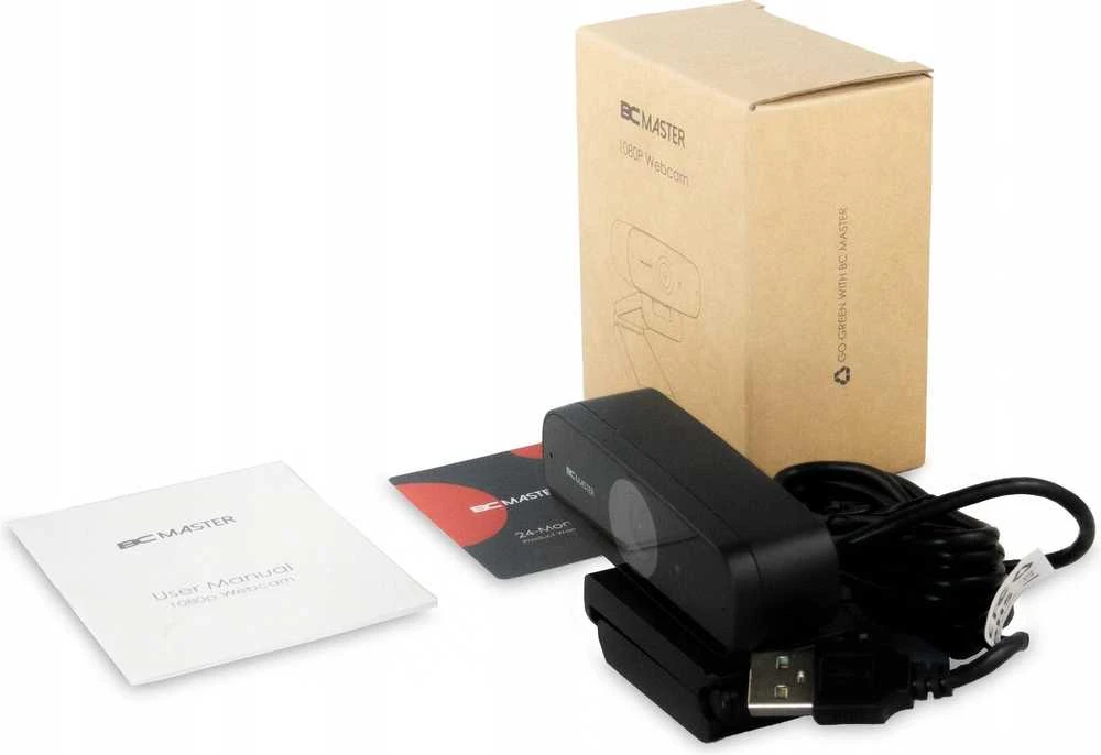 BC Master BC-W1 Full HD internetinė kamera su 1/2,7"-CMOS jutikliu, juodos spalvos