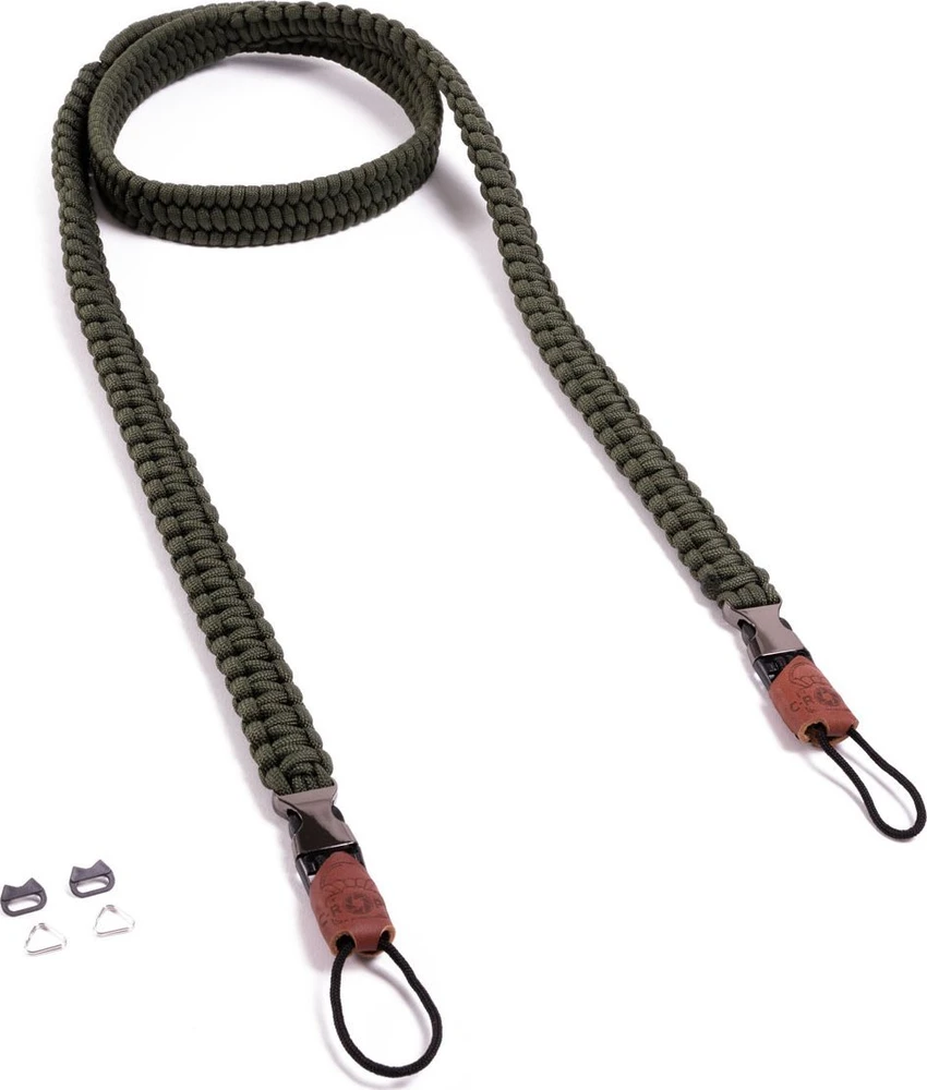 BCB C-ROPE kameragurtas keliautojui iš parakordo 140 cm, Military Olive mažmeninė prekyba