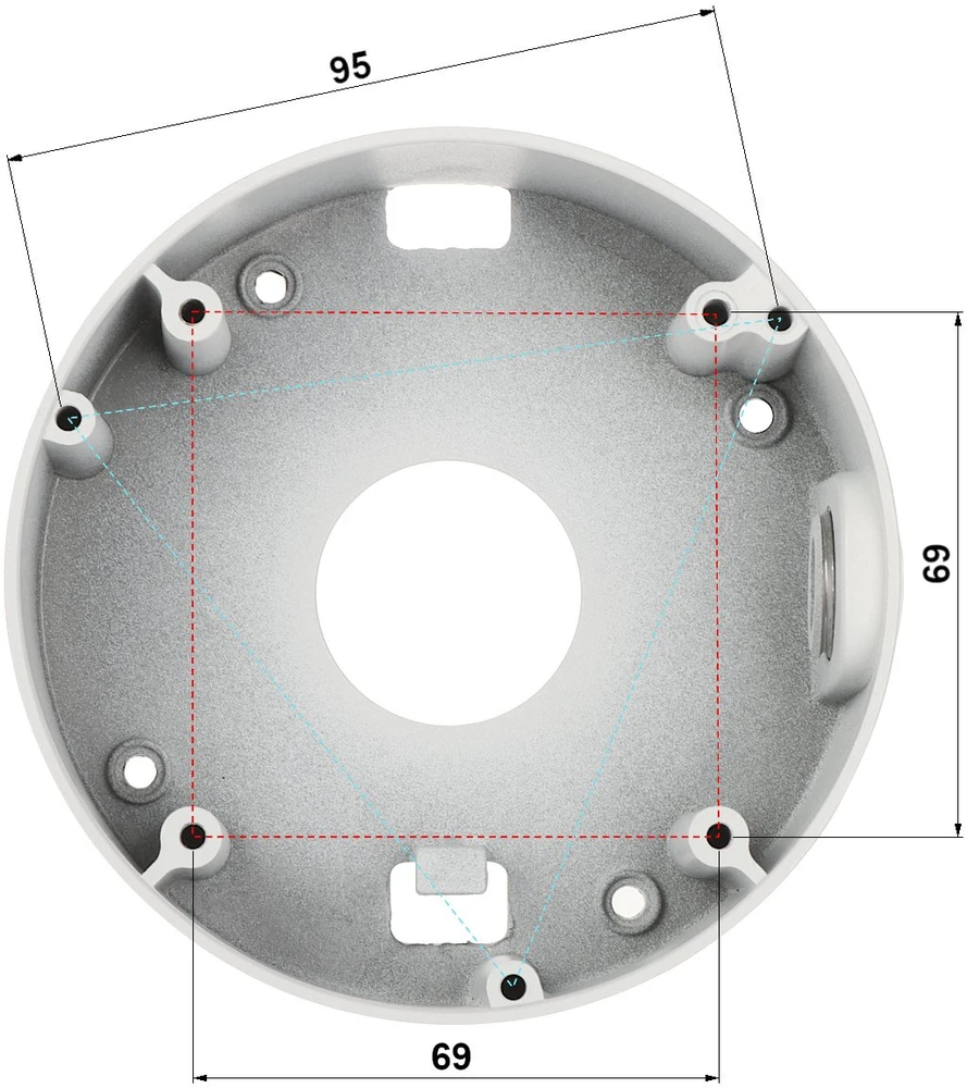 BCS BCS-ATA12456 / BCS-ATQ34678-B tvirtinimo dėžutė BCS kameroms