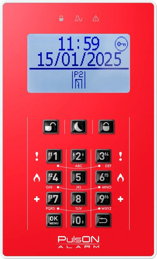 BCS PULSON FRONT LCD/C raudona