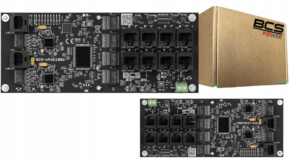 Šakotuvas Bcs maitinimo šaltinis BCS-xPoE10Gb