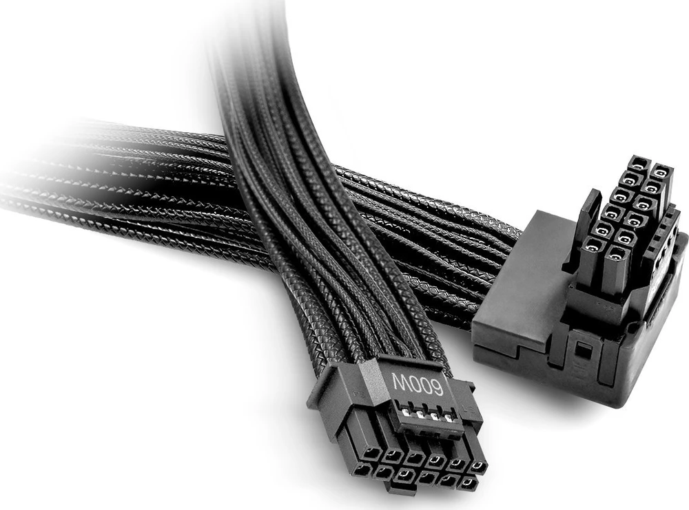 be quiet! 90 laipsnių kampo 12VHPWR adapterio laidas