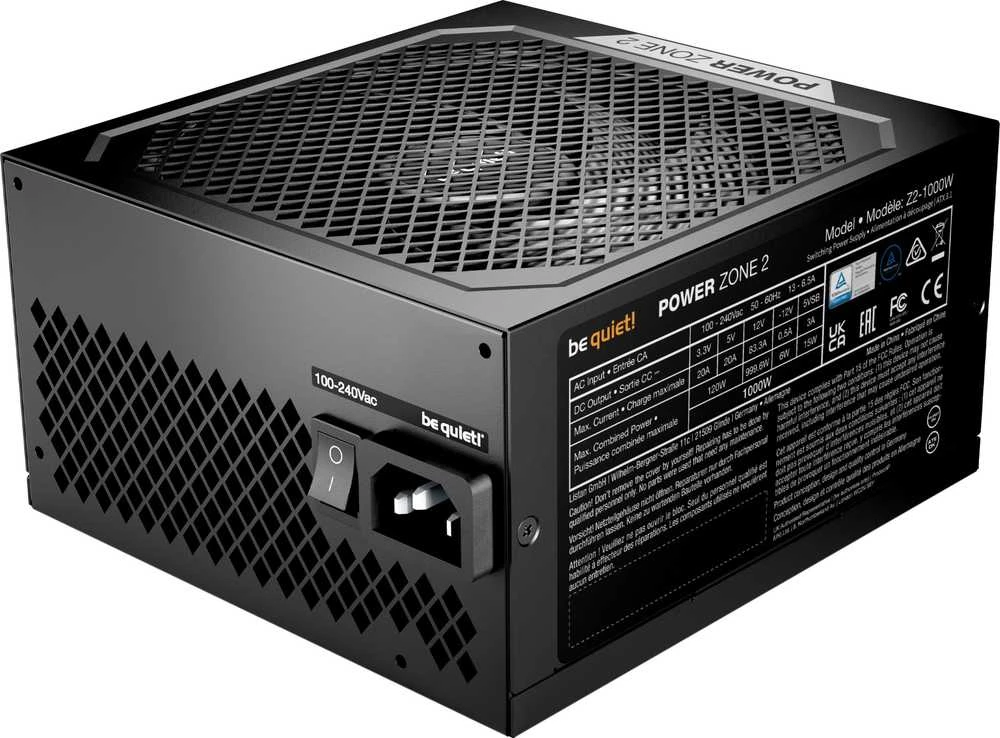 Be Quiet! tyliai! 2 galios zona 1000 W