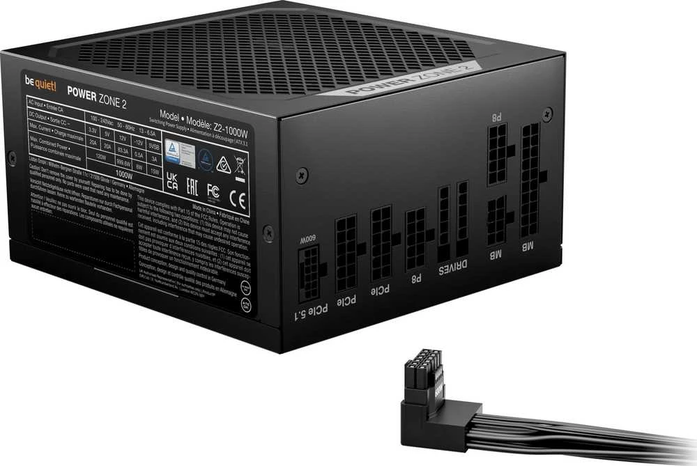 Be Quiet! tyliai! 2 galios zona 1000 W