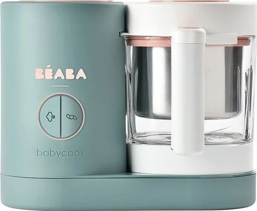 Trintuvas-garintuvas Beaba Babycook Neo, žalias/baltas