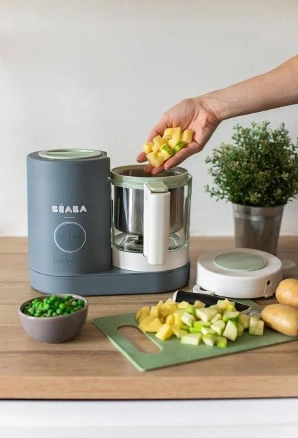Garintuvas - trintuvas BEABA BABYCOOK NEO MINERAL, Pilkos spalvos