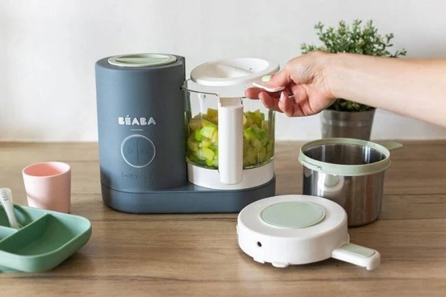 Garintuvas - trintuvas BEABA BABYCOOK NEO MINERAL, Pilkos spalvos