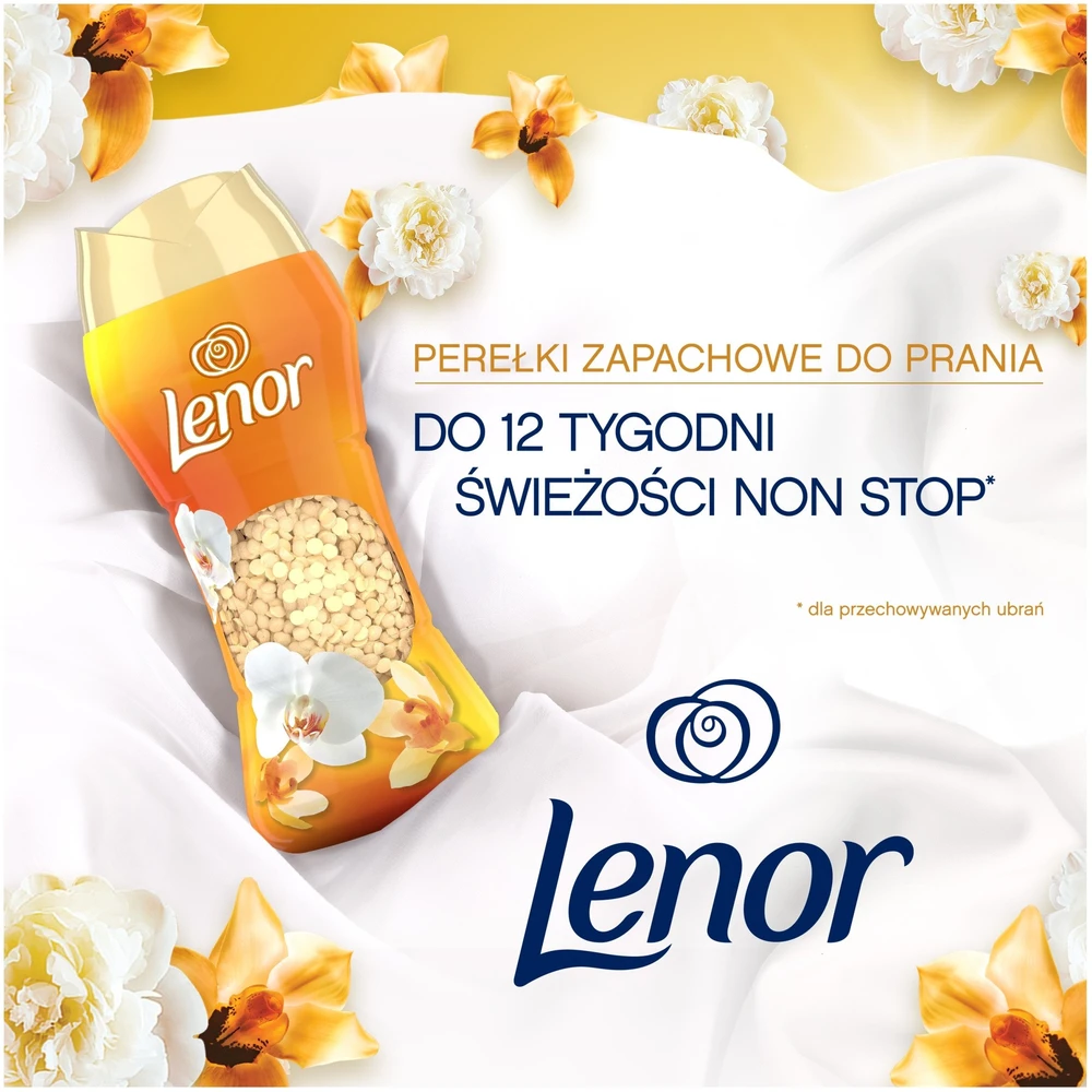 LENOR Kvapniosios granulės "Gold Orchid", 495 g (41 Skalbimas)