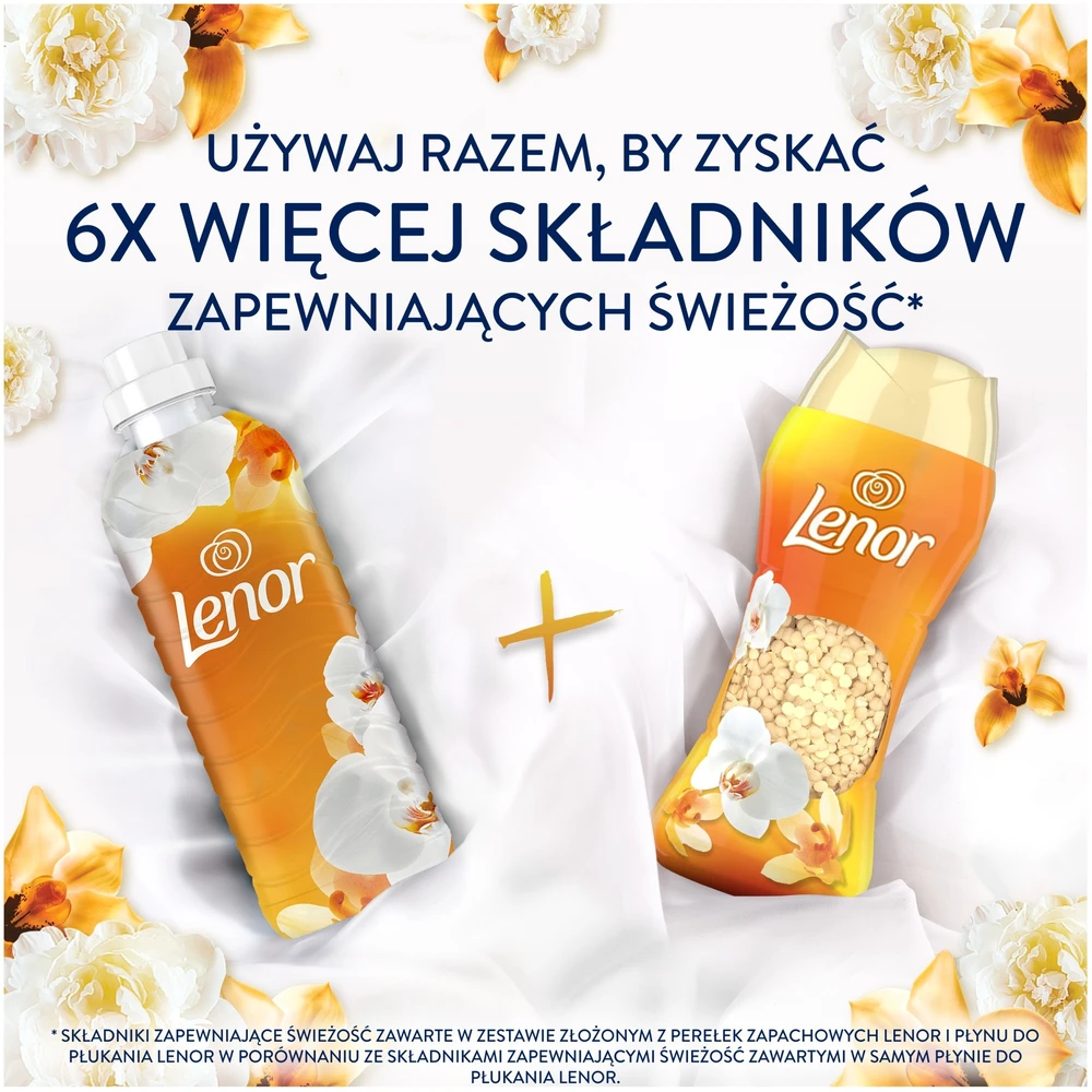 LENOR Kvapniosios granulės "Gold Orchid", 495 g (41 Skalbimas)