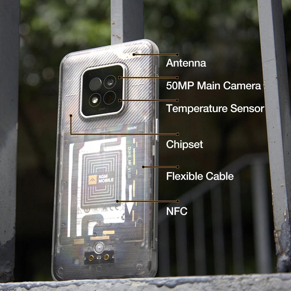 Agm Mobile Beafon Mobilusis telefonas Bea-fon AGM by X6 Phantom rugged (IP68/IP69K/MIL-STD-810H)