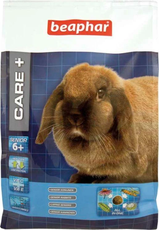 Triušių Maistas - Beaphar Care+ Senjorams 1,5kg Triušiams, Vyresniems Nei 6 Metai