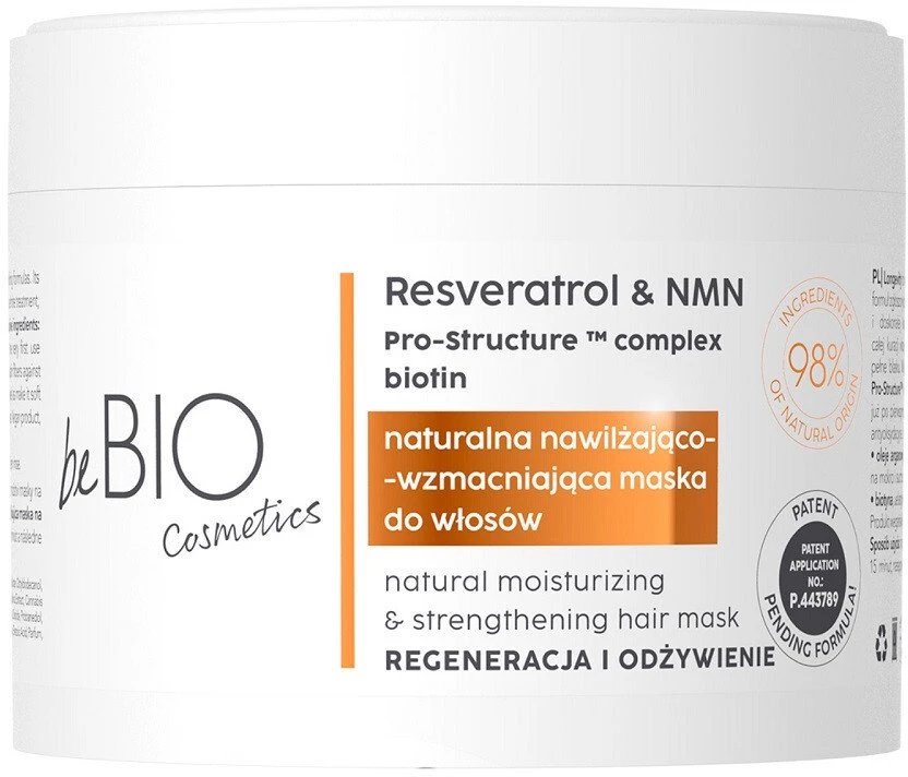 Bebio Ewa Chodakowska Ilgalaikė natūrali plaukų kaukė regeneruojanti ir maitinanti 250ml