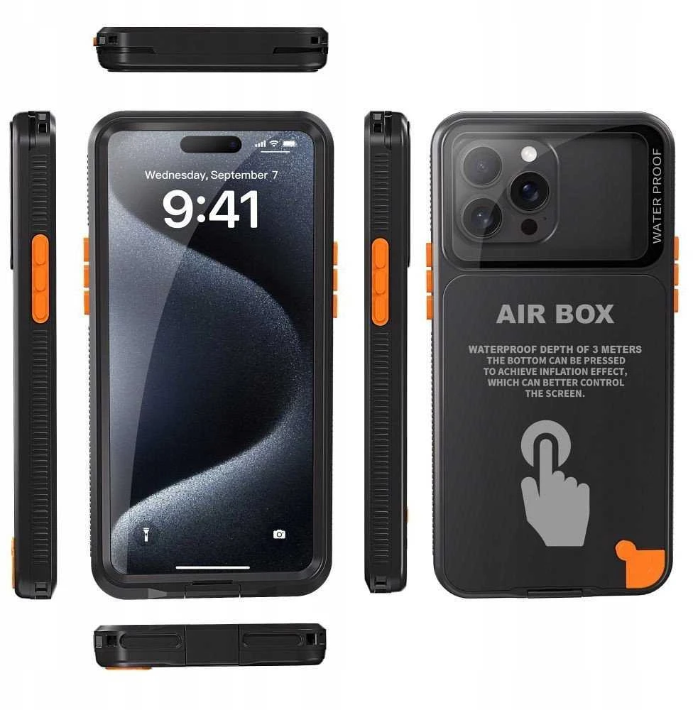 Oem Dėklas, skirtas „Airbox 6.1 Shellbox“ vandeniui atspariam juodam korpusui