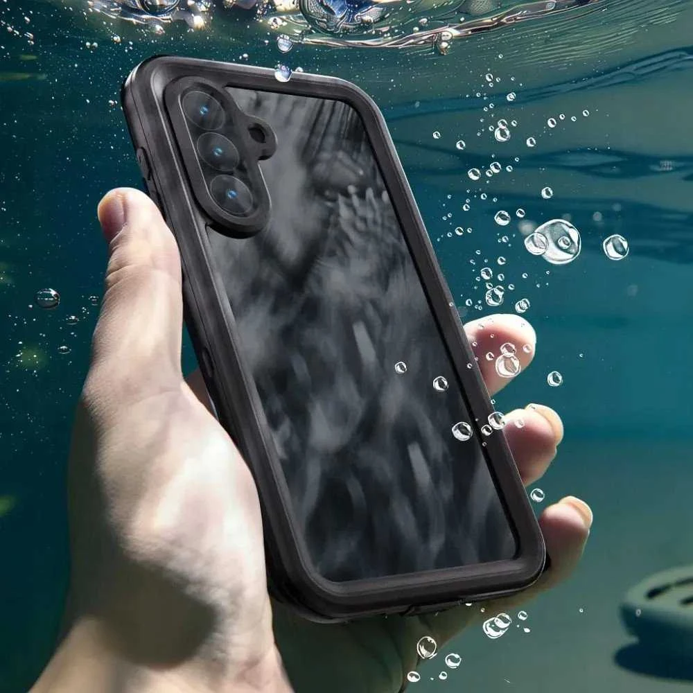 Oem Beeasy SHELLBOX A56 vandeniui atsparus dėklas, skirtas SAMSUNG A56 Juodas