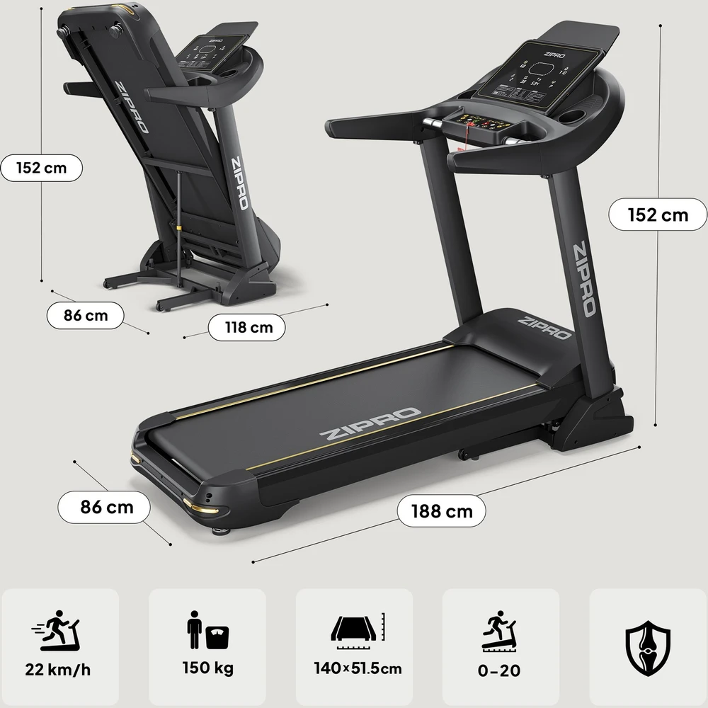 Bėgimo takelis Zipro Dream Pacemaker + iConsole