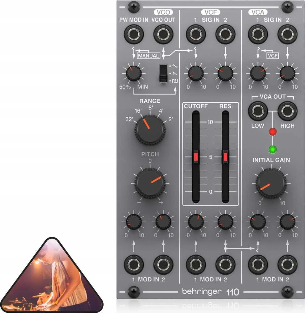 Behringer 110 VCO/VCF/VCA Modulis syntezatora modularnego