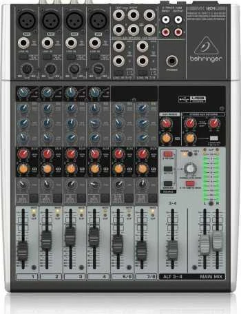 Behringer Xenyx 1204USB audio mixer 12 channels Pilkas