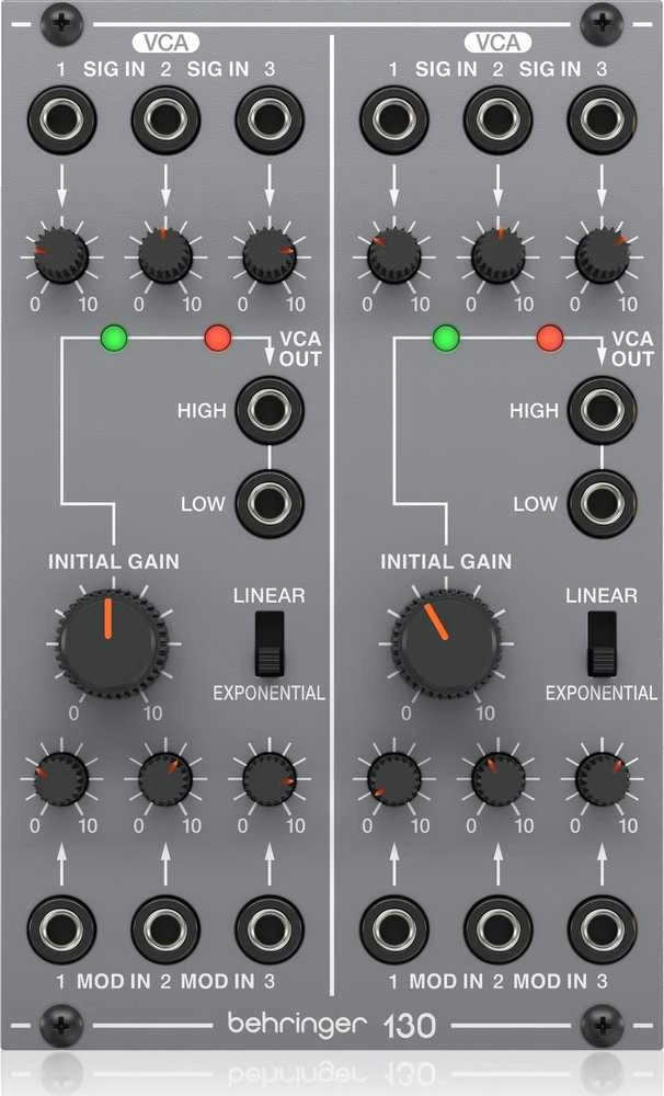 Behringer 130 DUAL VCA Modulis syntezatora modularnego