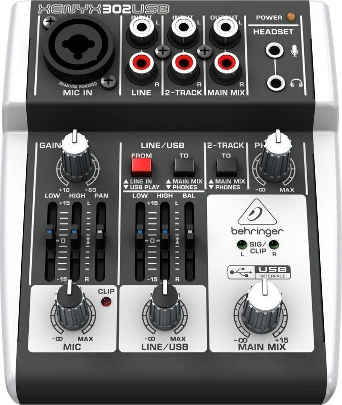 Garso Maišytuvas - Behringer X302usb 5 Kanalai