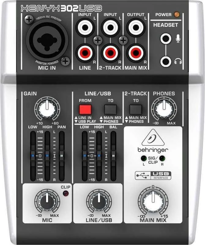 Garso Maišytuvas - Behringer X302usb 5 Kanalai