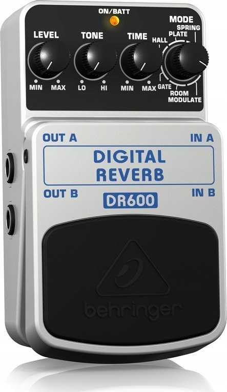 Behringer DR600 efektų pedalas Išraiškos pedalas Juoda, Sidabras