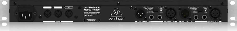 Efektų procesorius - Behringer FX2000 46,875 kHz pilkas juodas