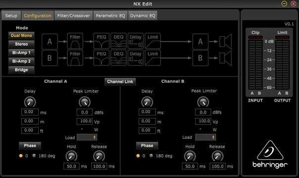 Behringer NX3000D Stereofoninis galios stiprintuvas su DSP