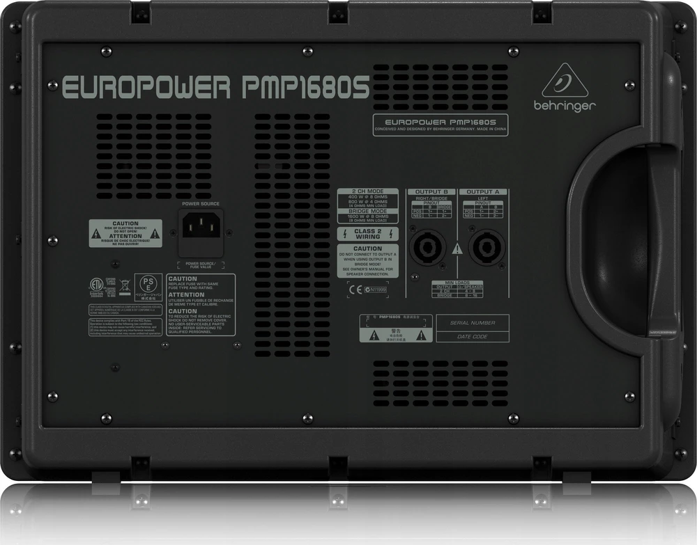 Behringer PMP1680S garsų maišiklis 10 kanalai 10 – 200000 Hz Juoda