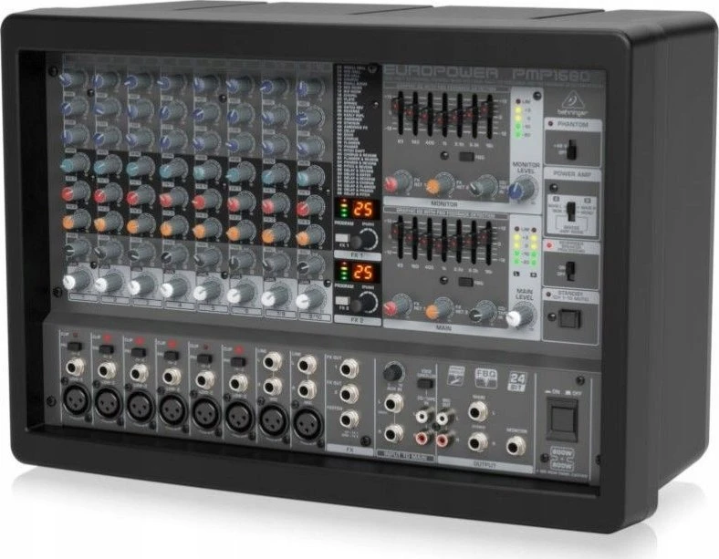Behringer PMP1680S garsų maišiklis 10 kanalai 10 – 200000 Hz Juoda