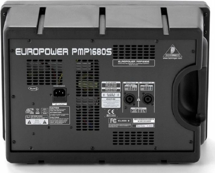 Behringer PMP1680S garsų maišiklis 10 kanalai 10 – 200000 Hz Juoda