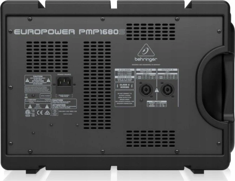 Behringer PMP1680S garsų maišiklis 10 kanalai 10 – 200000 Hz Juoda
