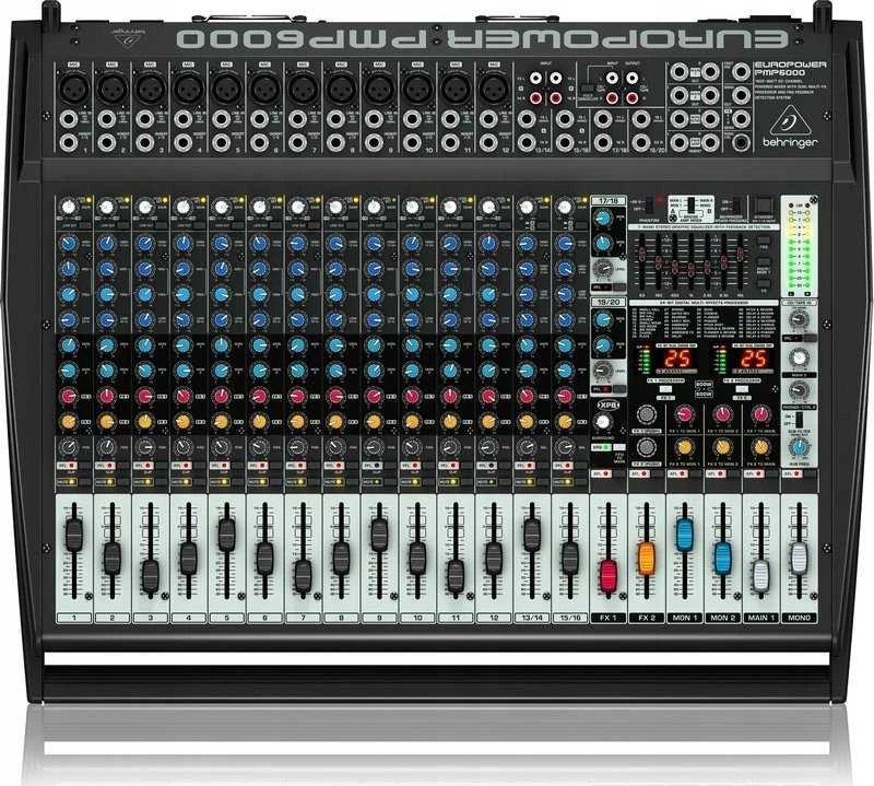 Behringer PMP6000 garso mikšeris, 20 kanalų, 10 – 200 000 Hz, juodas