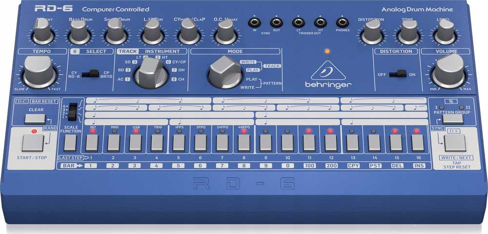 Behringer RD-6-BU ritmo/būgnų mašina