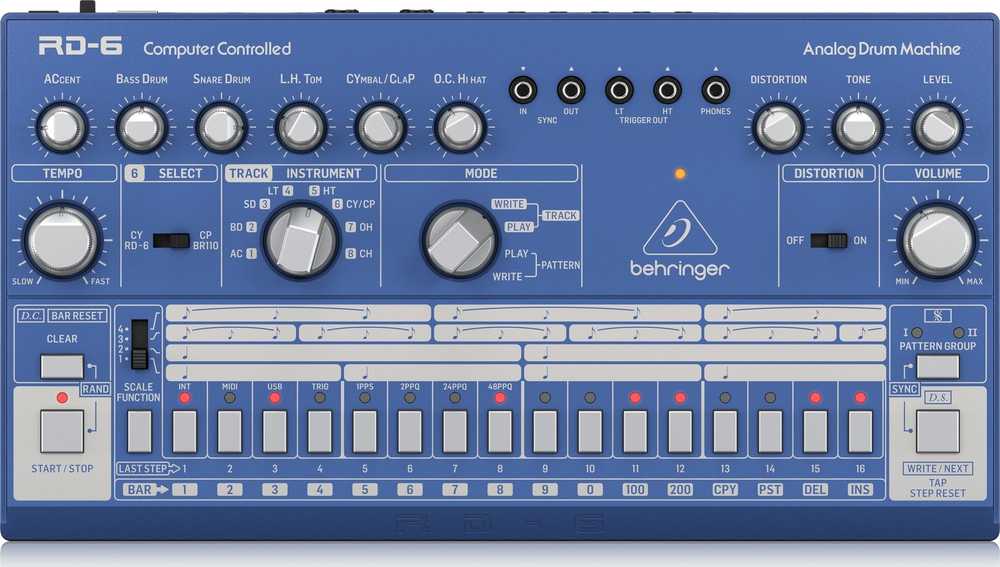 Behringer RD-6-BU ritmo/būgnų mašina